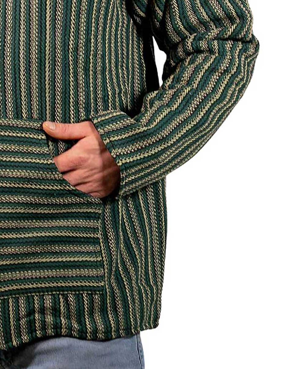 Kunst Und Magie Bunter Kapuzenpulli Kapu Baja Jerga Hoodie mit Kapuze und Kängurutaschen Hippie Goa Auslauf