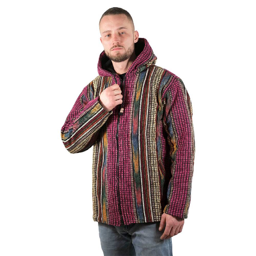 Kunst Und Magie Kapuzenjacke Kapu Hoodie mit Kapuze Goa Hippie Jacke Nepal Fair Fabrikverkauf