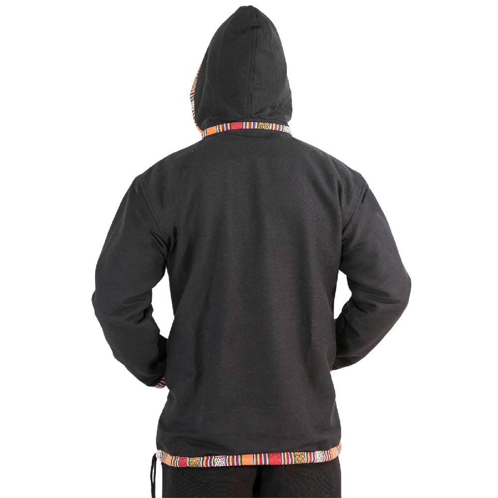 Kunst Und Magie Baja Hoodie Kapuzenpullover mit Fleecefutter und abnehmbarer Kapuze Sonderangebot