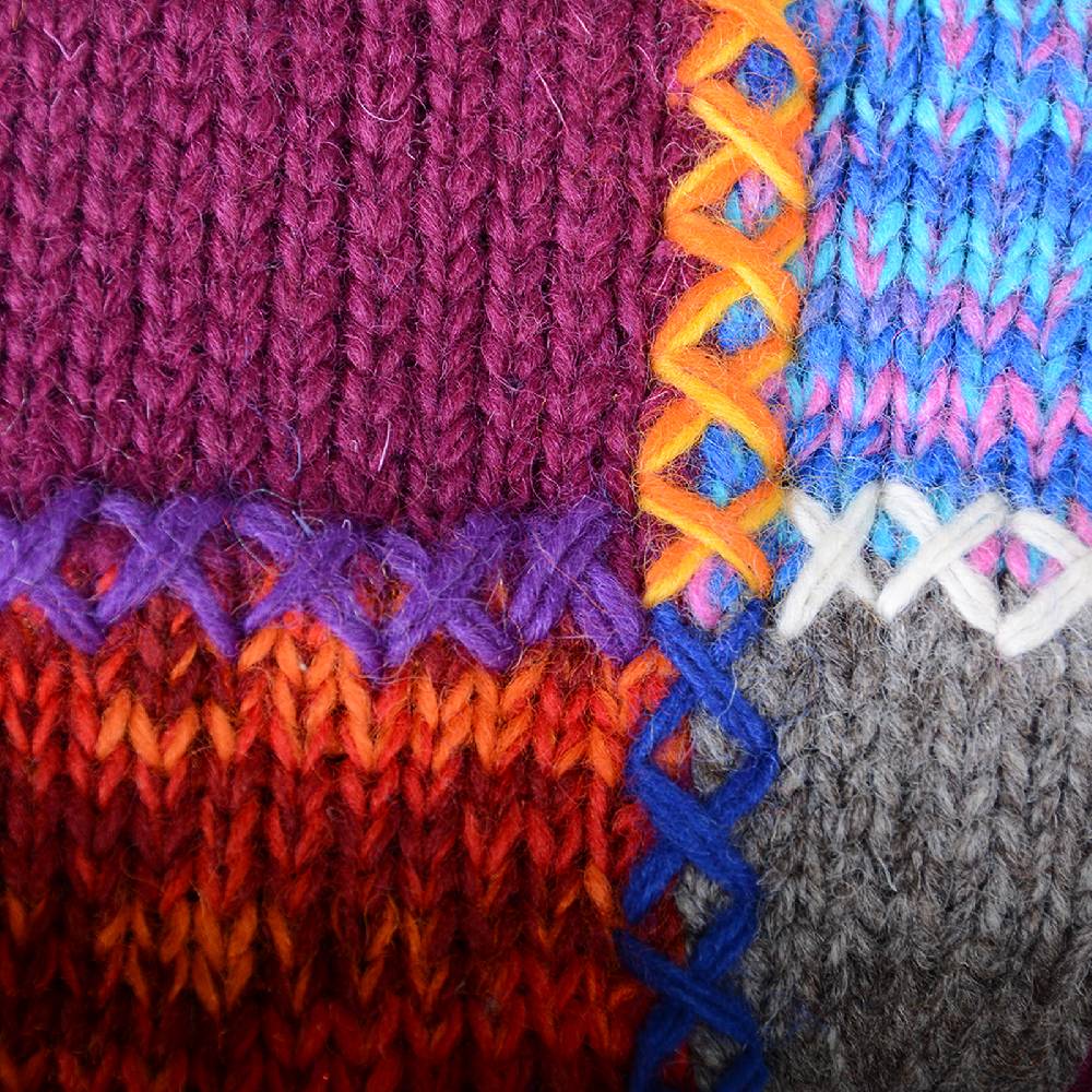 Kunst Und Magie Damen Strickjacke Goa Wolle Jacke mit Fleecefutter mit abnehmbarer Zipfelkapuze Günstig kaufen