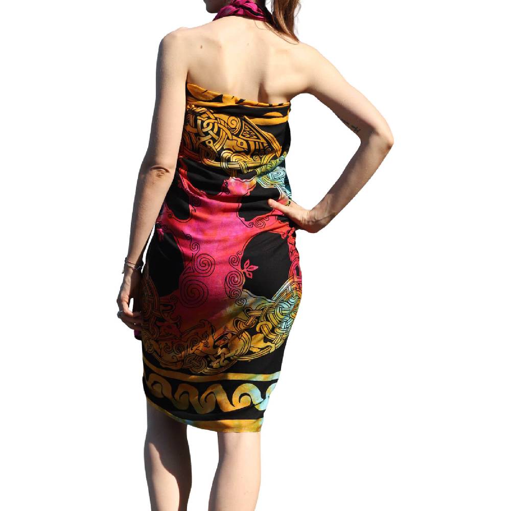 Kunst Und Magie Sarong Yogatuch Iggdrasil Weltenbaum Strandtuch Multifunktionstuch Dekotuch Tischdecke Wickelkleid Online Shopping