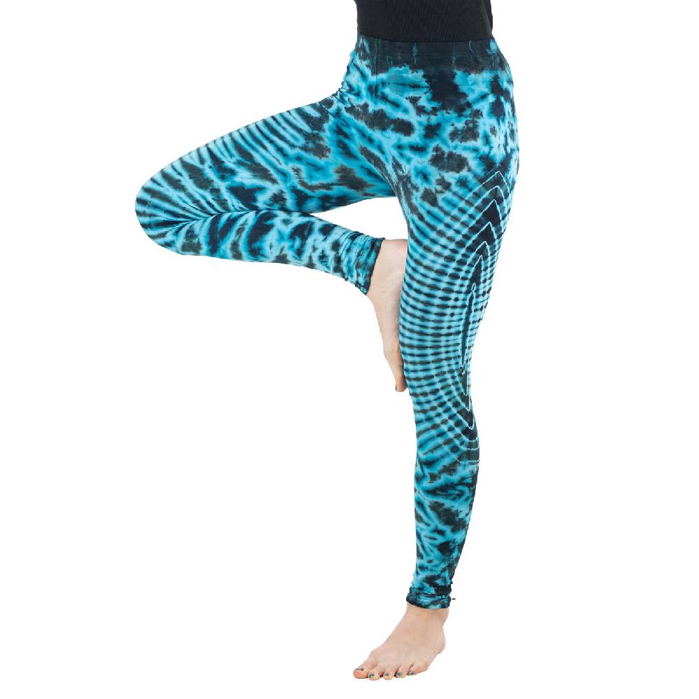 Kunst Und Magie Kunst und Magie Damen Yoga Leggings Atmungsaktive Tie Dye Batik Yogahose Cyber Monday