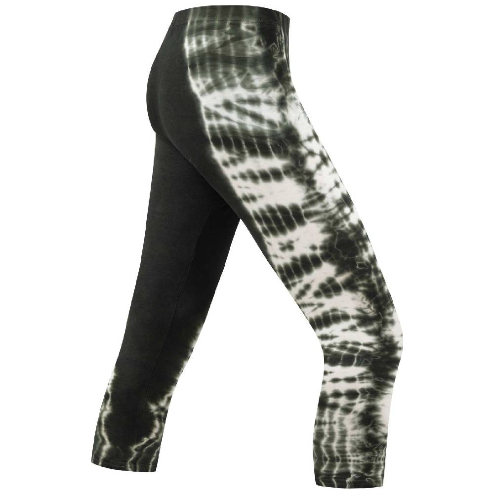 Kunst Und Magie Kunst und Magie Damen 3/4 Yoga Leggings Atmungsaktive Tie Dye Batik Yogahose Weihnachtsangebot