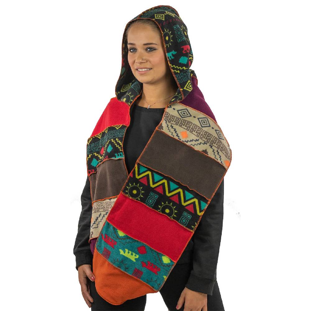 Kunst Und Magie Kunst und Magie Damen Kapuzenschal Schal Loop aus Fleece Osterangebot