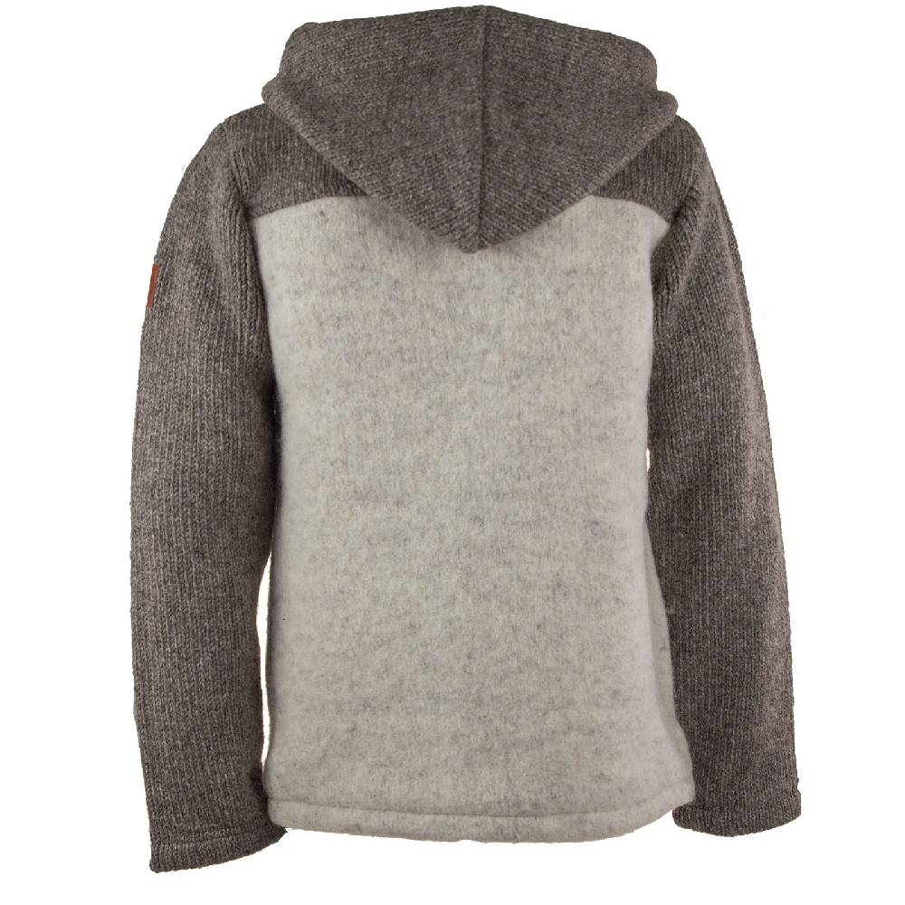 Kunst Und Magie Klassische Herren Strickjacke Wolle Jacke mit abnehmbarer Kapuze Baumwollfutter Lagerräumung