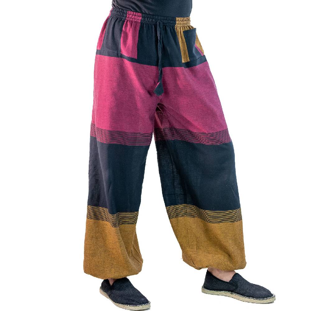 Kunst Und Magie KUNST UND MAGIE Yogahose Pumphose Pluderhose mehrfarbig aus Baumwolle lang Top Angebot