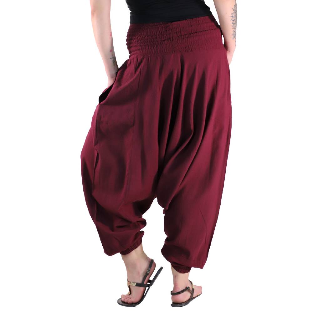 Kunst Und Magie Kunst und Magie Unisex Orientalische prewashed Haremshose Pluderhose Pumphose Online Outlet