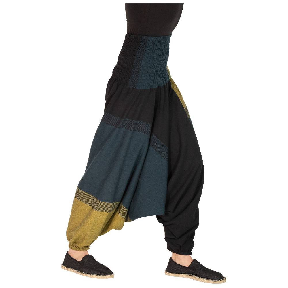 Kunst Und Magie KUNST UND MAGIE Damen bunt one size Boho Yoga Haremshose Freizeithose Aladinhose Bestseller