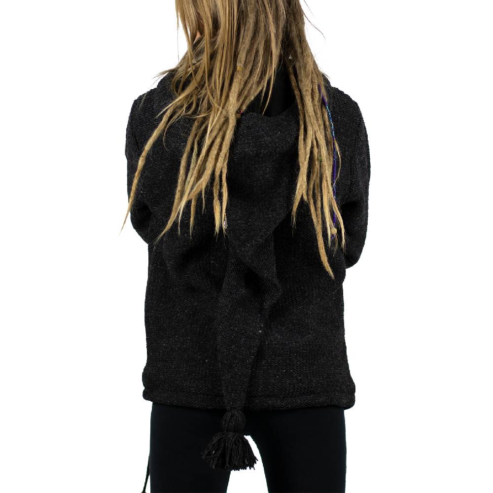 Kunst Und Magie Kunst & Magie Unisex Strick- Wolljacke abnehmbare Zipfelkapuze Kauf eins, bekomm eins gratis