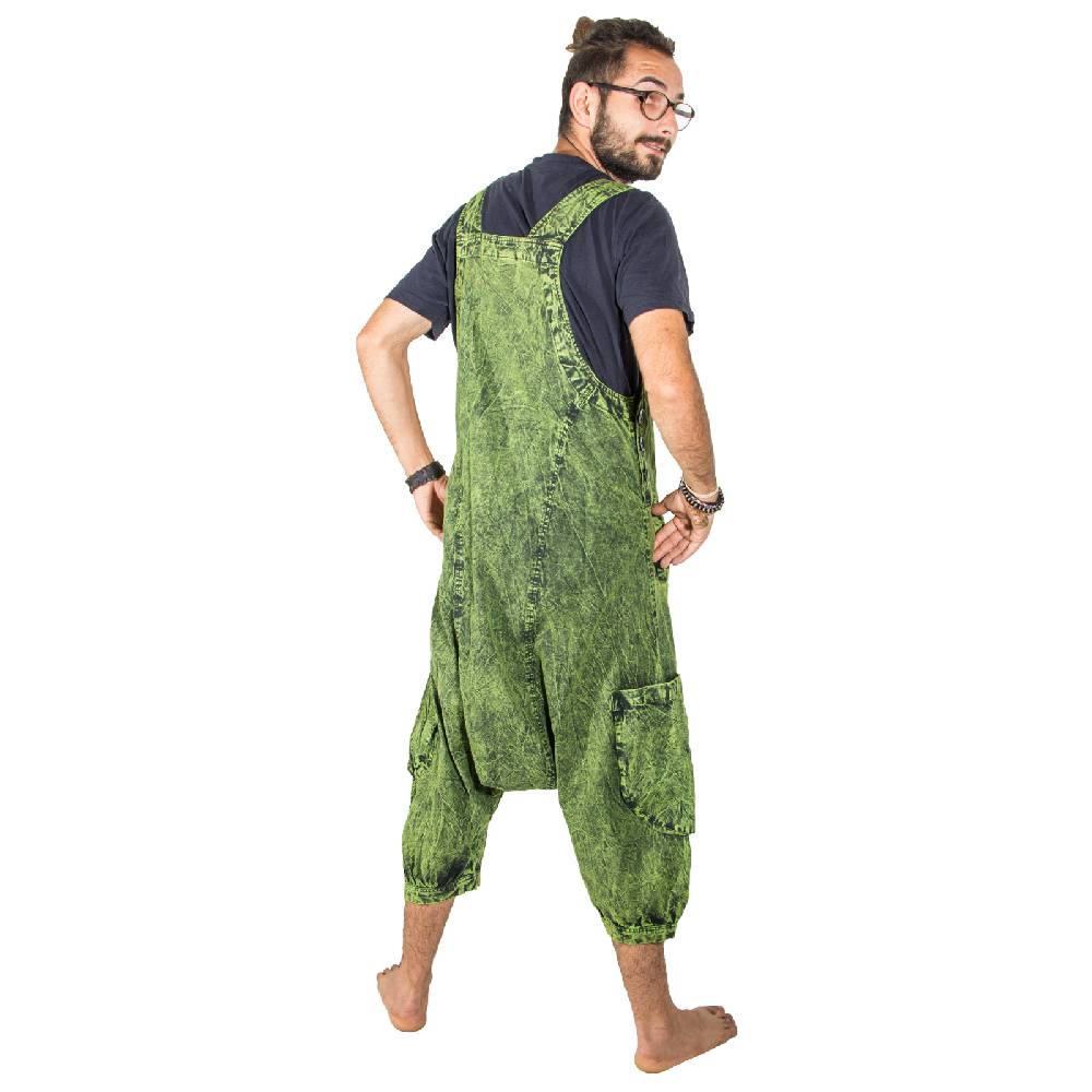 Kunst Und Magie Kunst und Magie Unisex Vintage Latzhose Ibiza stonewashed Haremshose Overall Tägliche Deals