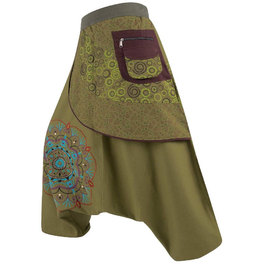 Kunst Und Magie Kunst und Magie Bunte Ibiza Style Haremshose aus Baumwolle Goa Wellnesshose Boho Wochenangebot