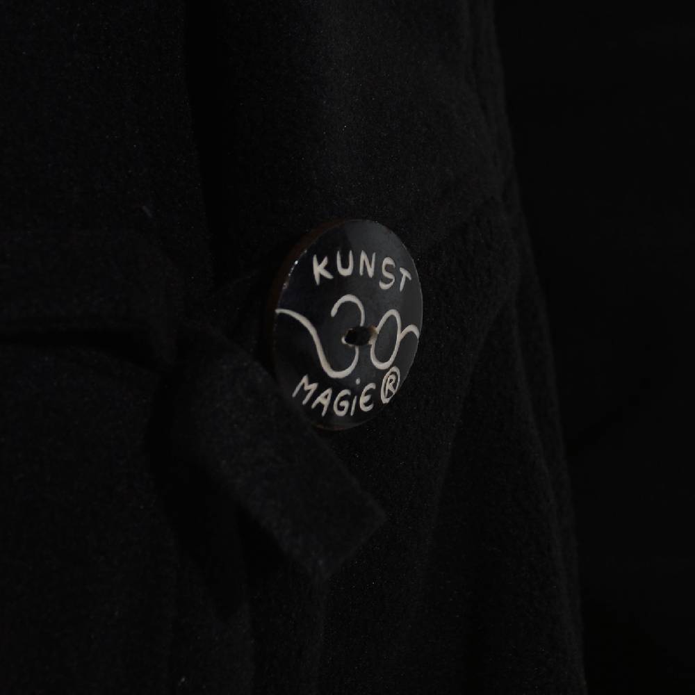 Kunst Und Magie Kunst und Magie Damenmantel aus Fleece mit Kapuze Boho Gehrock Jacke Fleecejacke Kostenlose Rückgabe
