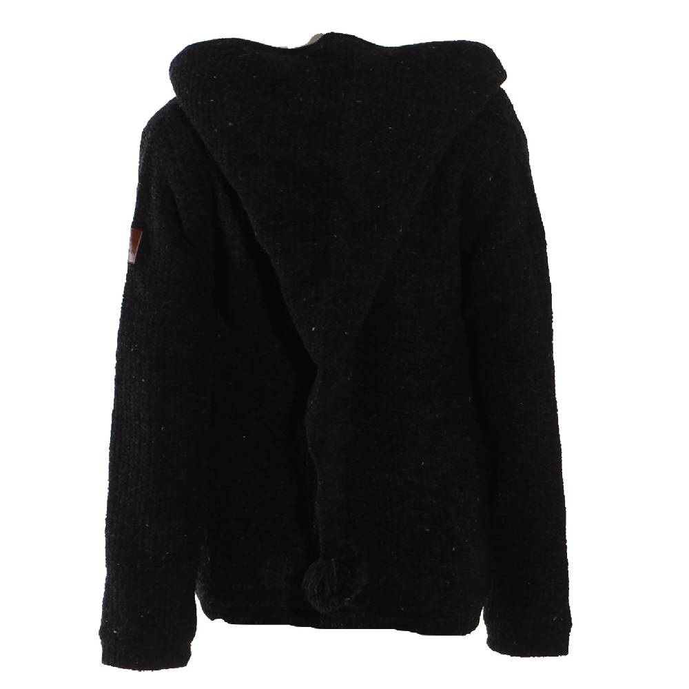 Kunst Und Magie Kunst und Magie Klassische Damen Strickjacke Wolle Jacke mit Fleecefutter und Zipfelkapuze JETZT KAUFEN