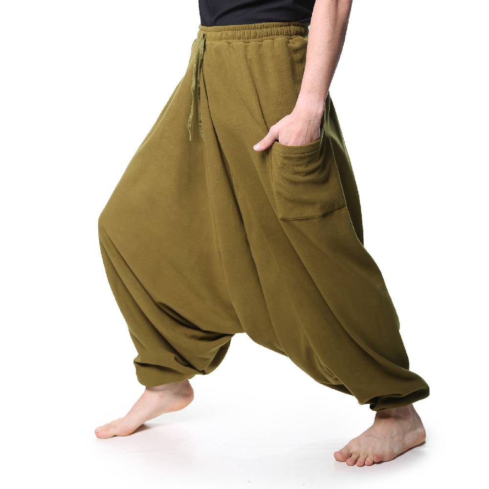 Kunst Und Magie Kunst und Magie Unisex Fleecehose ALADINHOSE Thermo Haremshose Letzter Tag