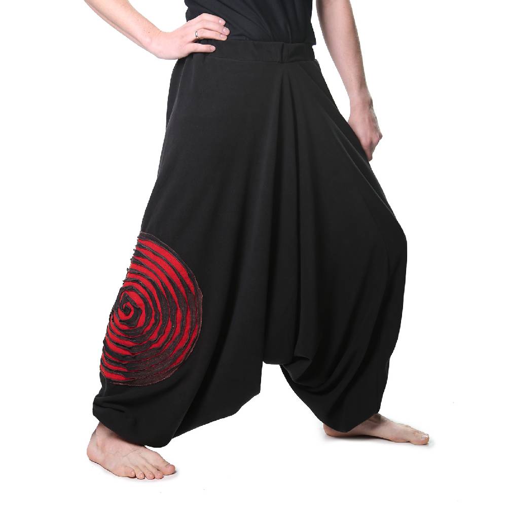 Kunst Und Magie Kunst und Magie Herren Thermo Fleecehose Haremshose Psy Goa Pluderhose ALADINHOSE Lang Nur für heute