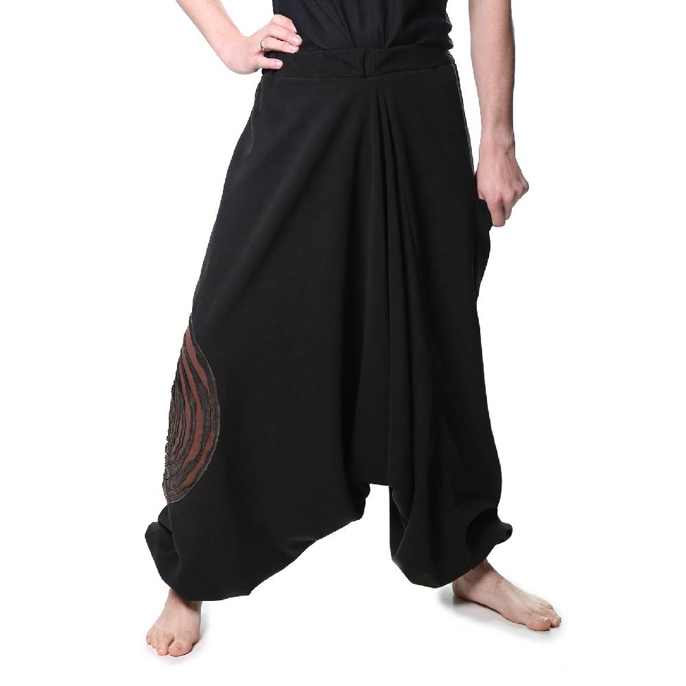 Kunst Und Magie Kunst und Magie Herren Thermo Fleecehose Haremshose Psy Goa Pluderhose ALADINHOSE Lang Nur für heute
