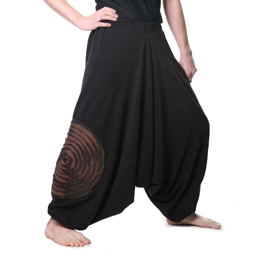 Kunst Und Magie Kunst und Magie Herren Thermo Fleecehose Haremshose Psy Goa Pluderhose ALADINHOSE Lang Nur für heute