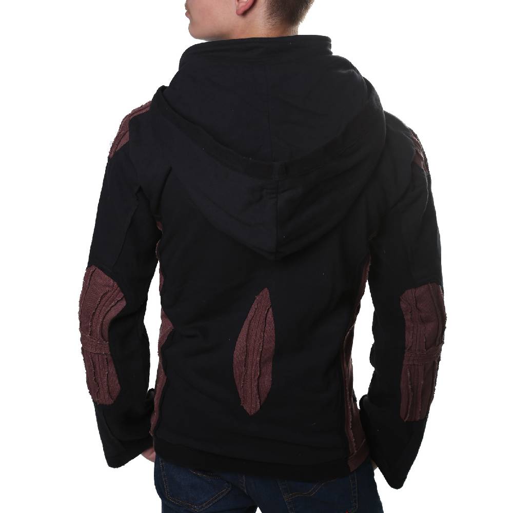 Kunst Und Magie Kunst und Magie Herren Goa Sweatjacke aus Baumwolle Punk Goth Hoody Sonderangebot der Fabrik