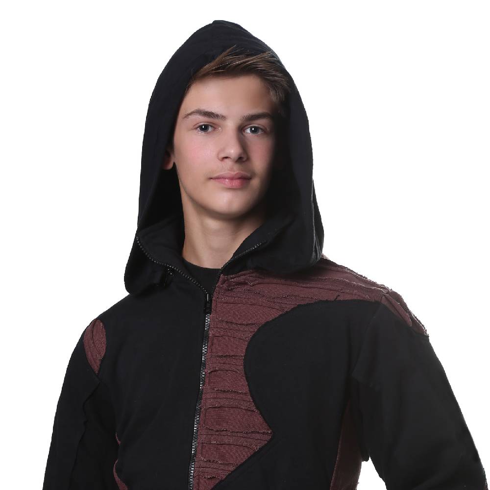 Kunst Und Magie Kunst und Magie Herren Goa Sweatjacke aus Baumwolle Punk Goth Hoody Sonderangebot der Fabrik
