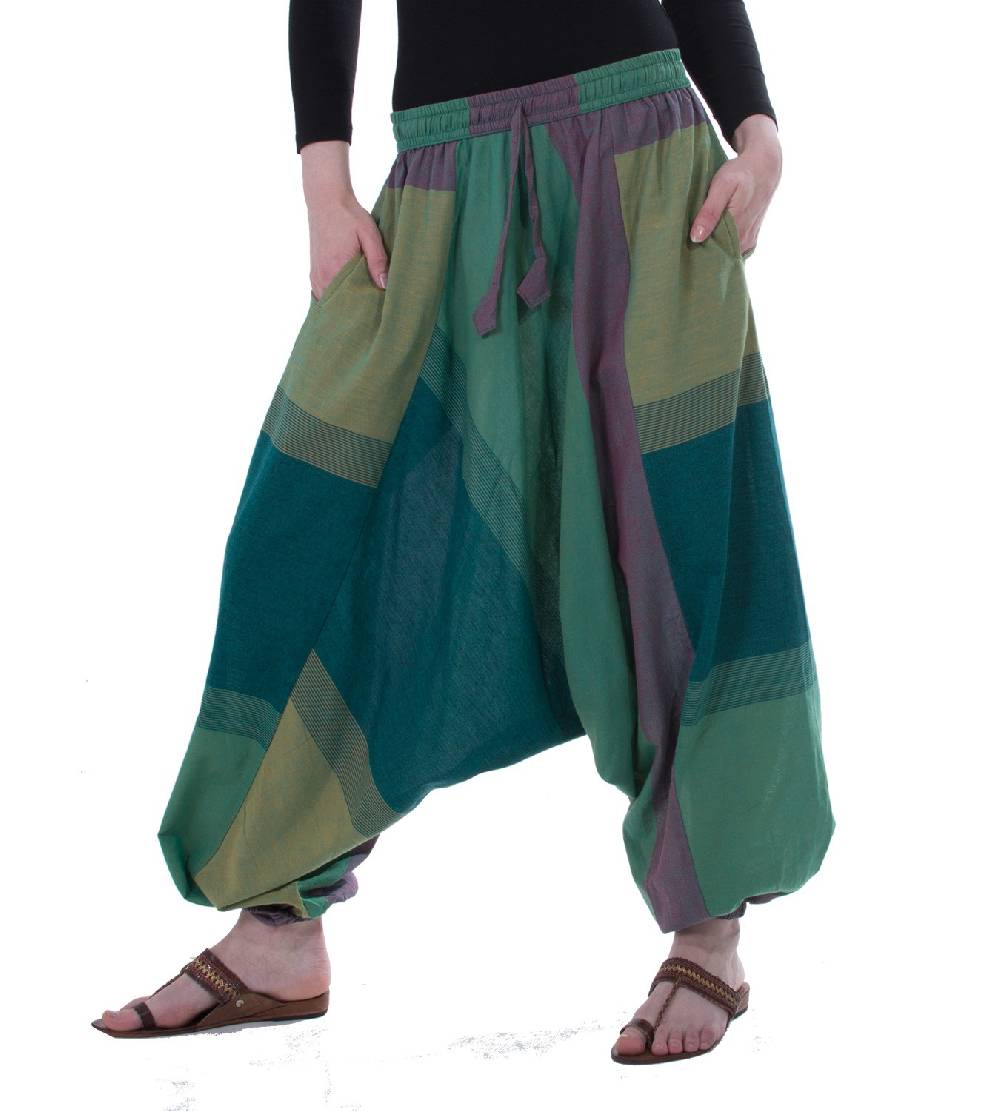 Kunst Und Magie Kunst und Magie Bunte Aladin Haremshose mit 2 Taschen Riesige Rabatte