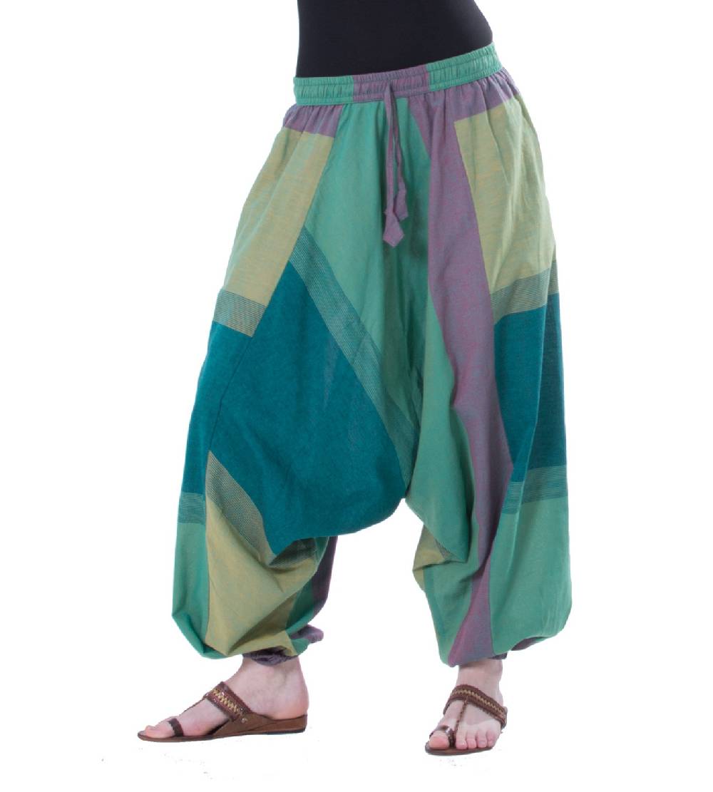 Kunst Und Magie Kunst und Magie Bunte Aladin Haremshose mit 2 Taschen Riesige Rabatte