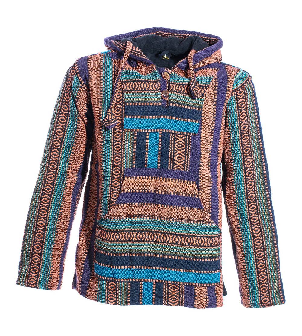 Kunst Und Magie Kunst und Magie Nepal Baja Jerga Sweatshirt Poncho 50% Rabatt mit kostenlosem Versand