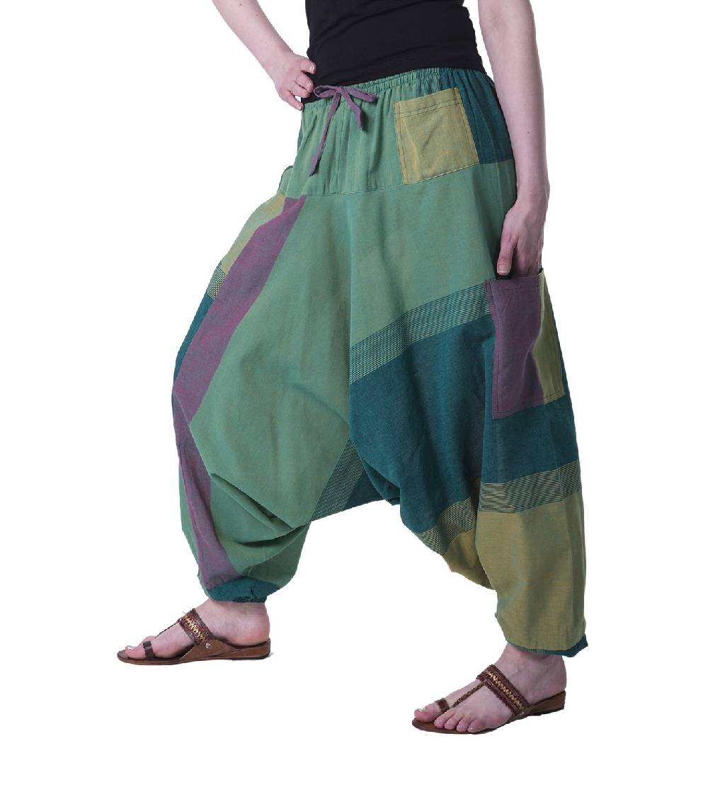 Kunst Und Magie Kunst und Magie Bunte Aladin Haremshose Pumphose Pluderhose Harem Hippie Fabrikladen