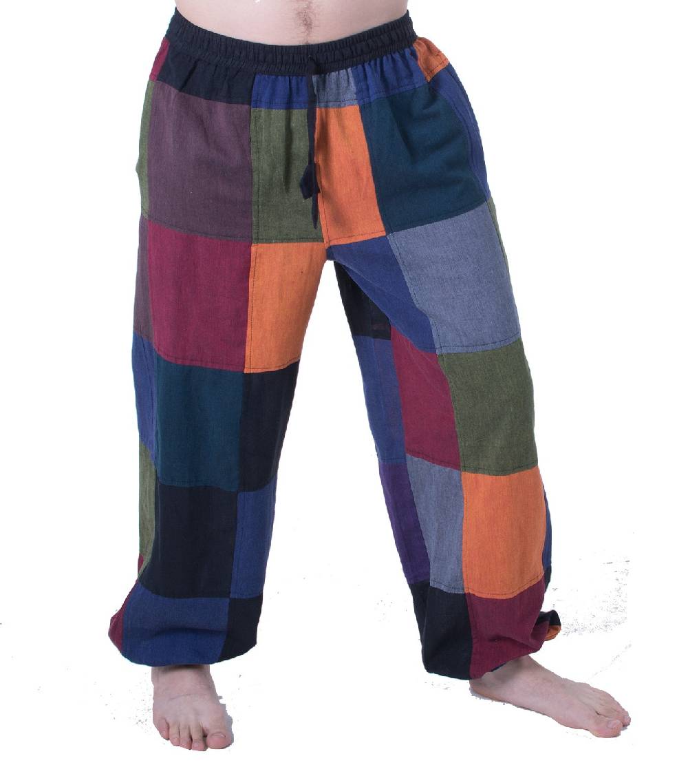 Kunst Und Magie Bunte Patchwork Freizeit Hose Boho Unisex Hippiehose Nachhaltig Begrenzt auf 3 Tage