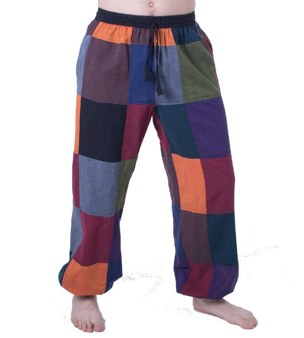Kunst Und Magie Bunte Patchwork Freizeit Hose Boho Unisex Hippiehose Nachhaltig Begrenzt auf 3 Tage