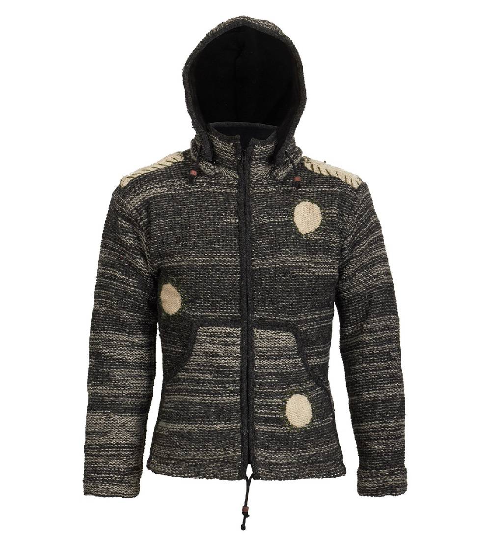 Kunst Und Magie Kunst und Magie Strickjacke mit Fleecefutter Strickpullover zollfrei