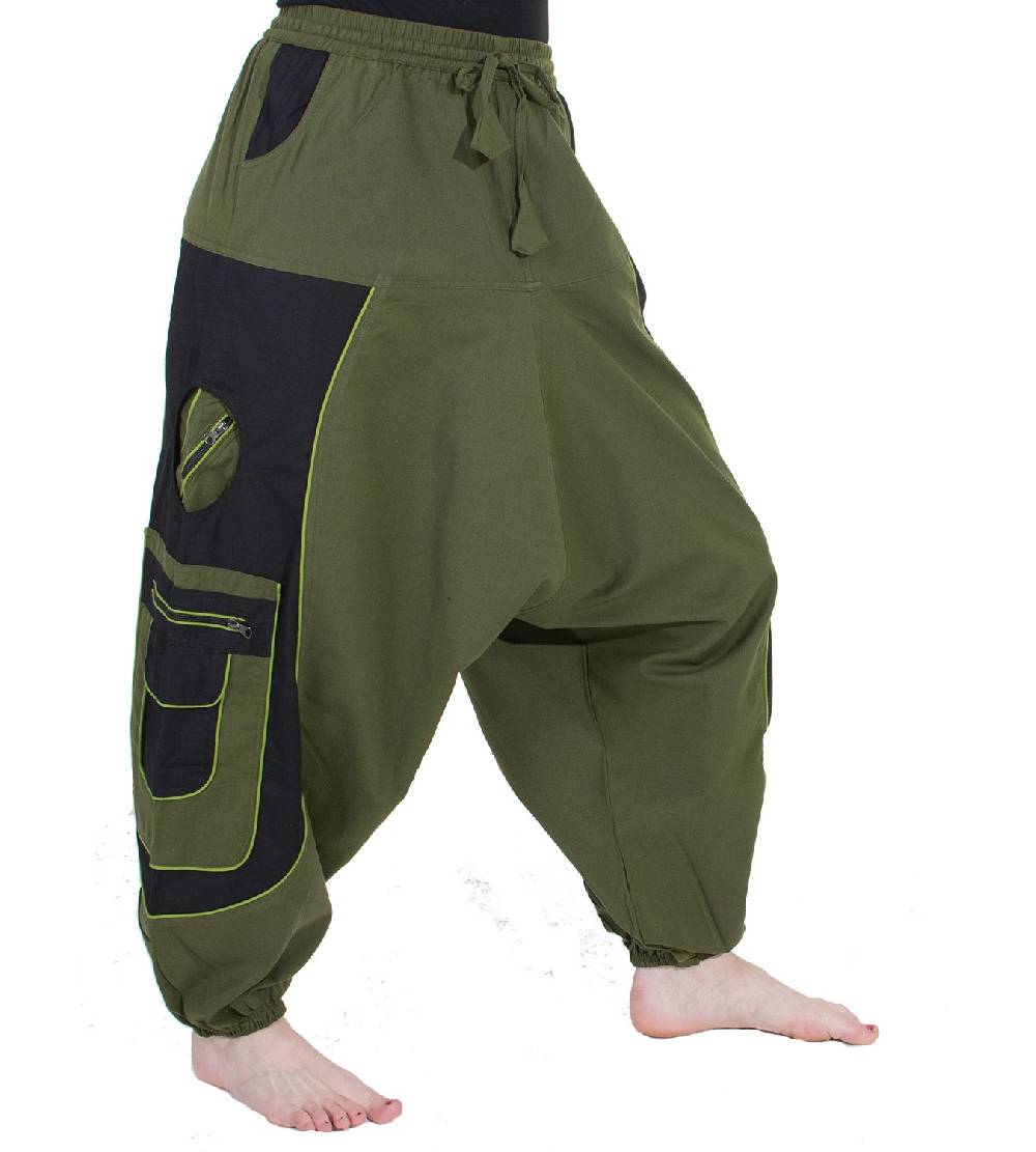 Kunst Und Magie Kunst und Magie Flower of Life Hippie Haremshose Goahose Cargohose Verkauf