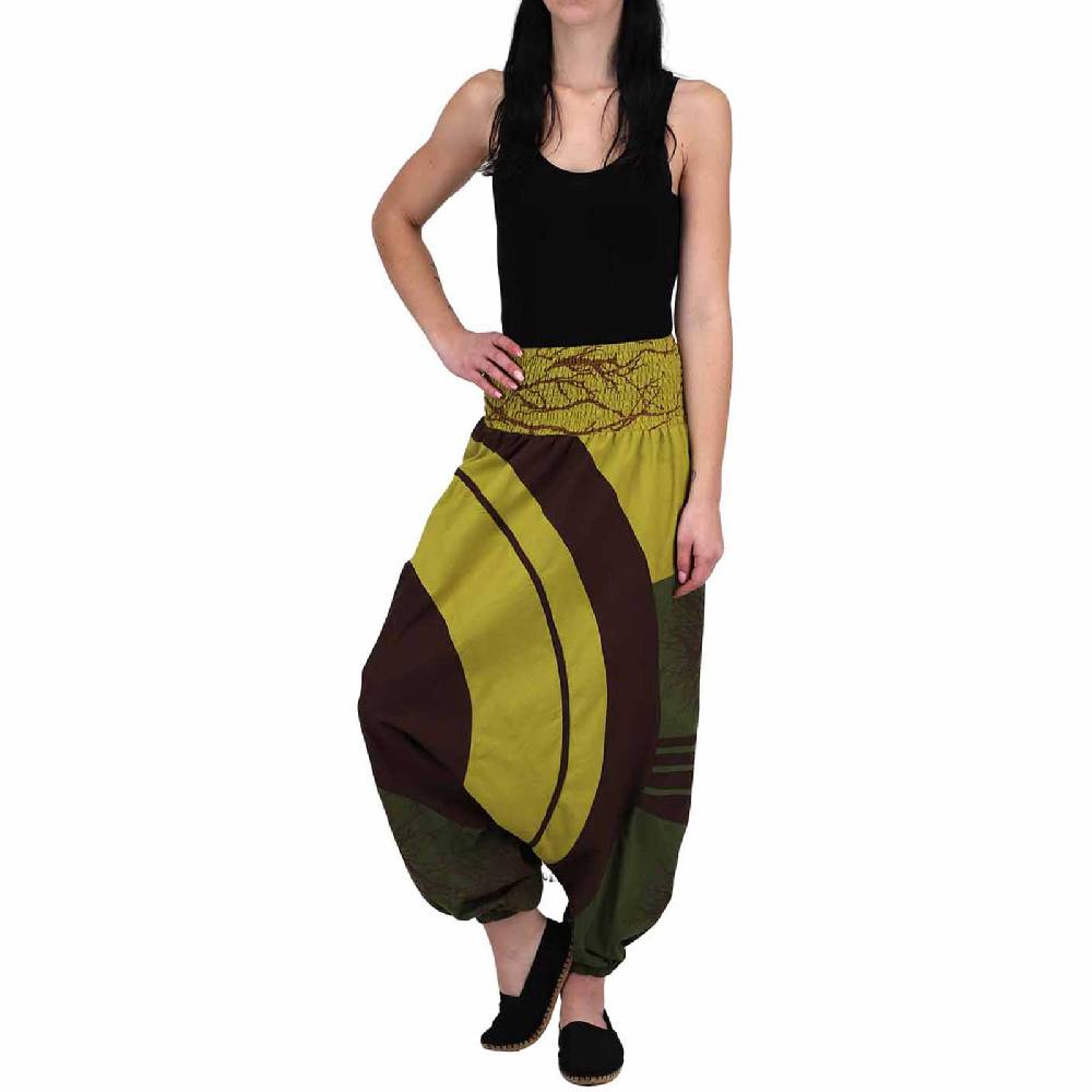 Kunst Und Magie Goa Haremshose "The Tree" Ibiza Strandhose, Wellnesshose Boho Sonderangebot