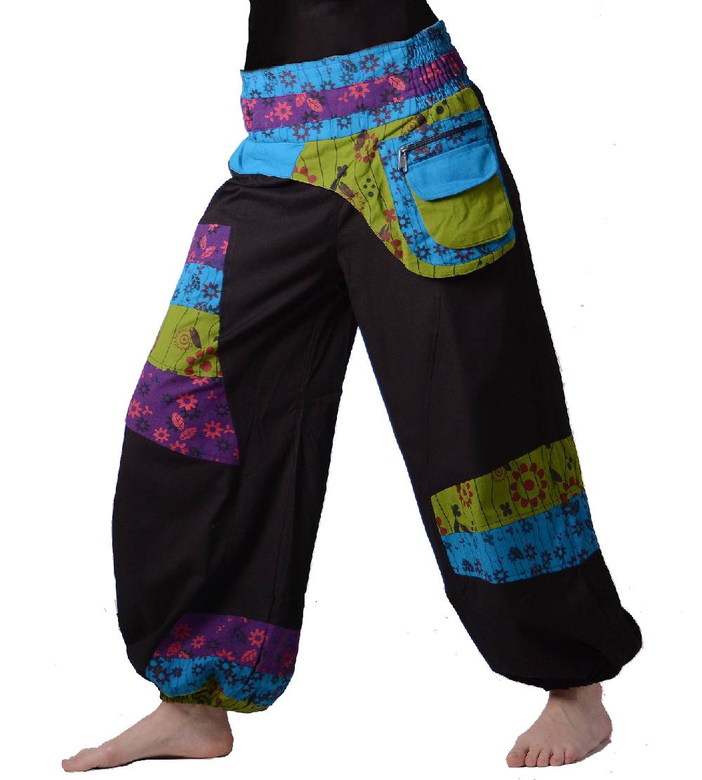 Kunst Und Magie Kunst und Magie Bunte Hippiehose aus Baumwolle IBIZA Strandhose Wellnesshose Flash Sale
