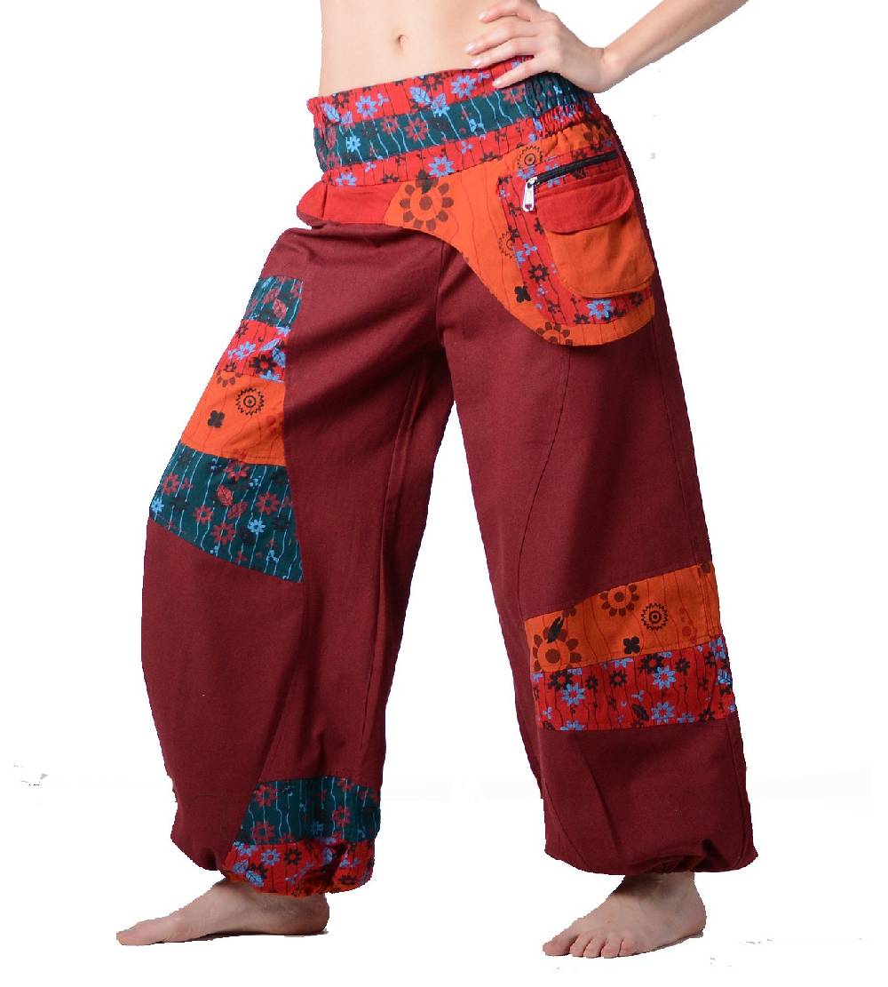 Kunst Und Magie Kunst und Magie Bunte Hippiehose aus Baumwolle IBIZA Strandhose Wellnesshose Flash Sale