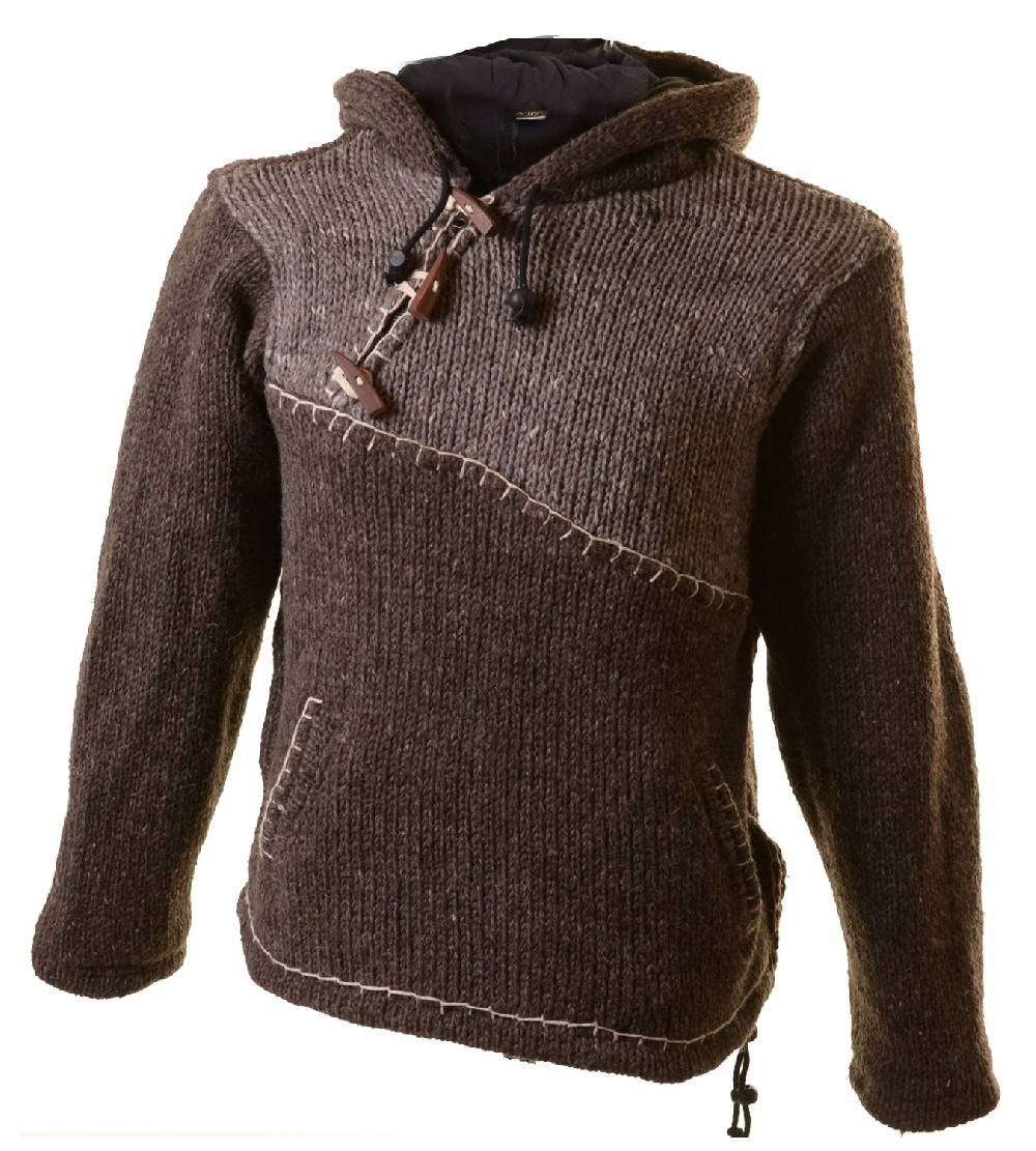 Kunst Und Magie Ausgefallener Strickpullover im Mittelalter-Stlye Hippie Pullover Tägliche Deals