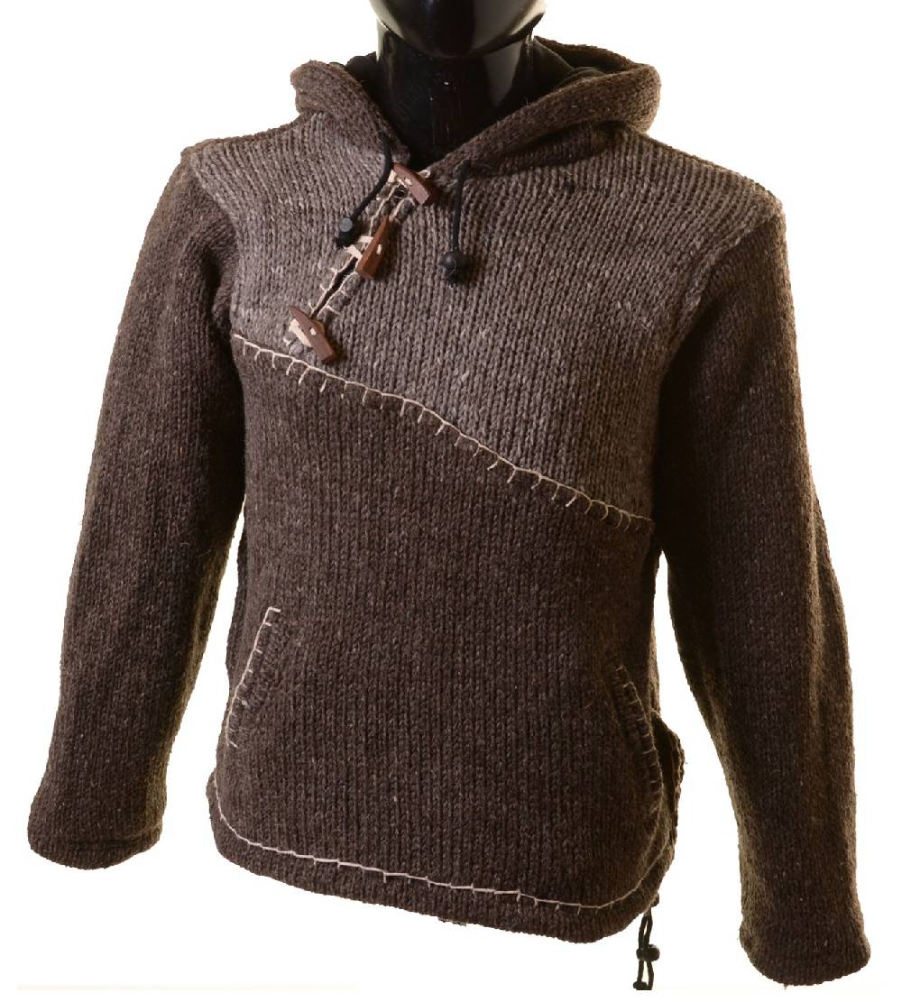 Kunst Und Magie Ausgefallener Strickpullover im Mittelalter-Stlye Hippie Pullover Tägliche Deals