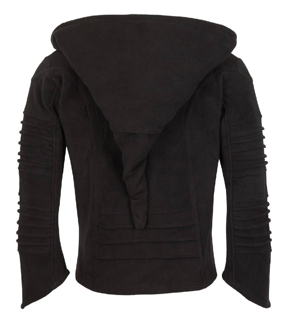 Kunst Und Magie Kunst und Magie Unisex Schwarze Fleecejacke Zipfelkapuze Neueste Stile