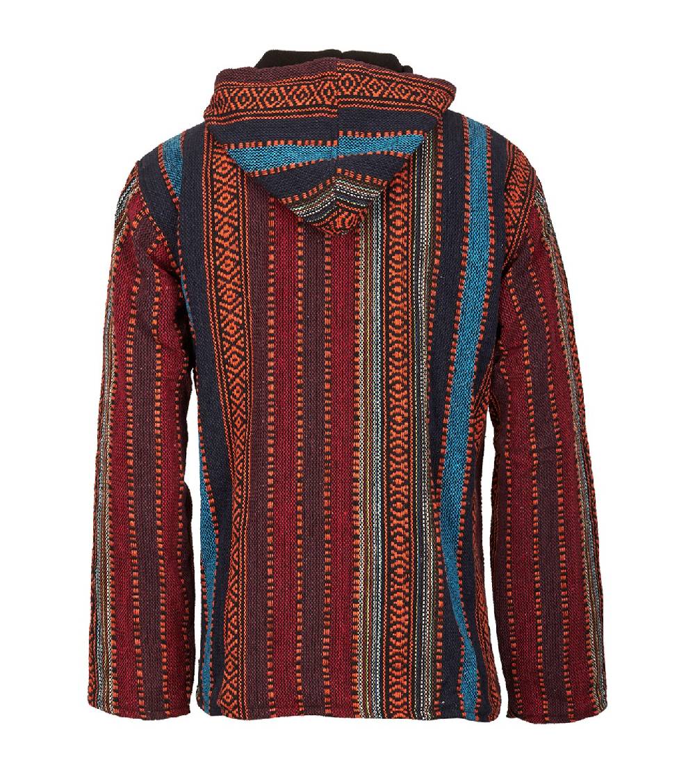 Kunst Und Magie Kunst und Magie Nepal Baja Jerga Sweatshirt Poncho mit Fleecefutter Kapuze Bis zu 50% Rabatt