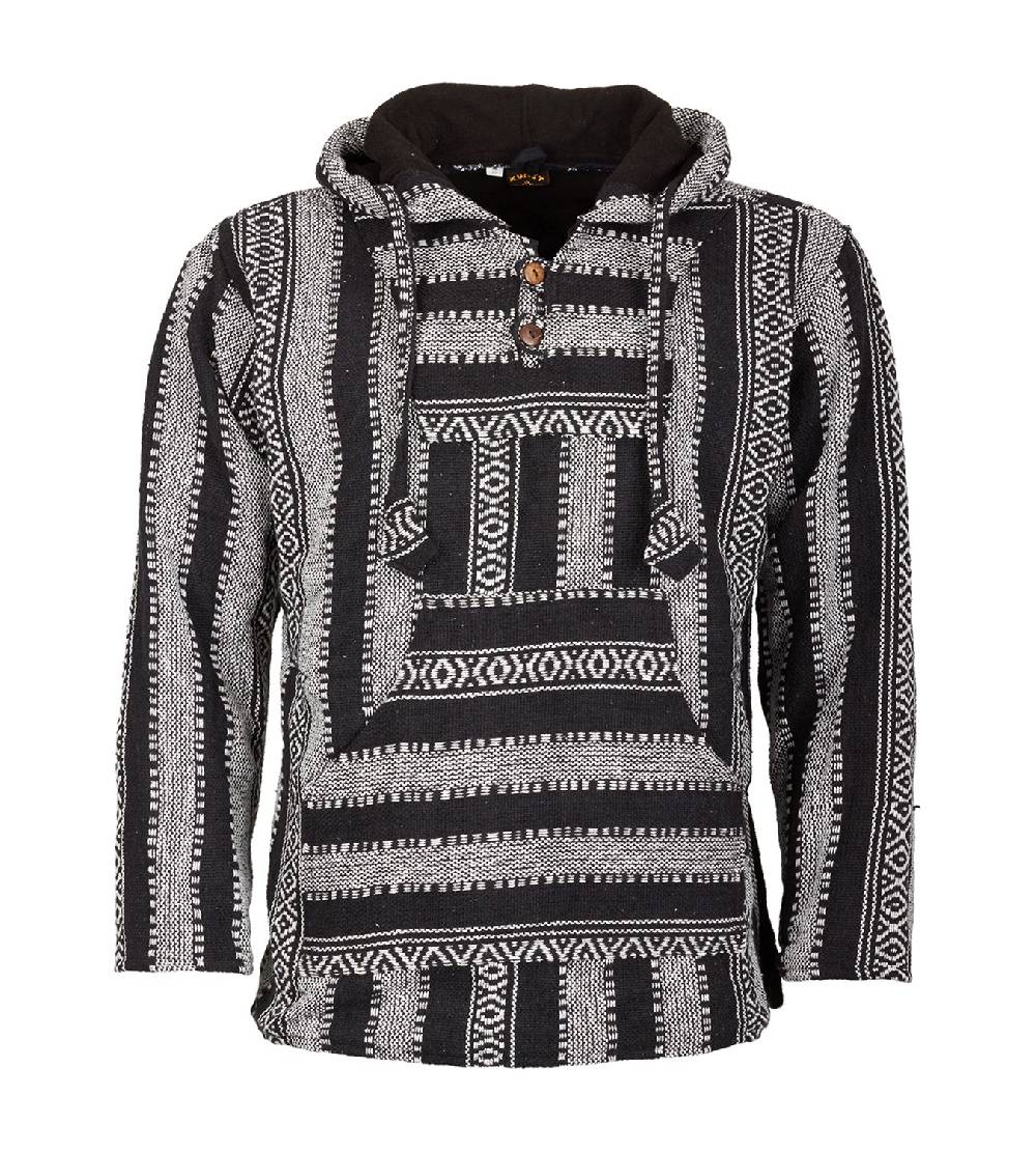 Kunst Und Magie Kunst und Magie Nepal Baja Jerga Sweatshirt Poncho mit Fleecefutter Kapuze Bis zu 50% Rabatt