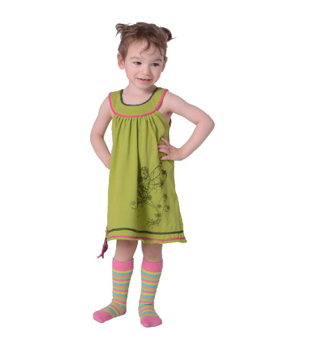 Kunst Und Magie Luftiges Sommerkinderkleid Elfenmotiv mit aufwendiger Stickborte Hippie Super Rabatt