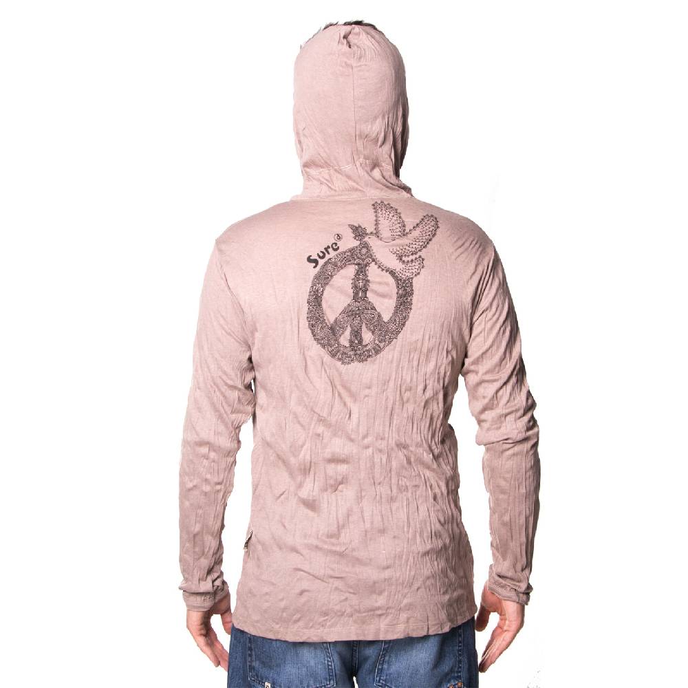 Kunst Und Magie Kunst und Magie Sure Hoody Kapuzen Shirt Peace mit Friedenstaube Rabatte dieses Monats