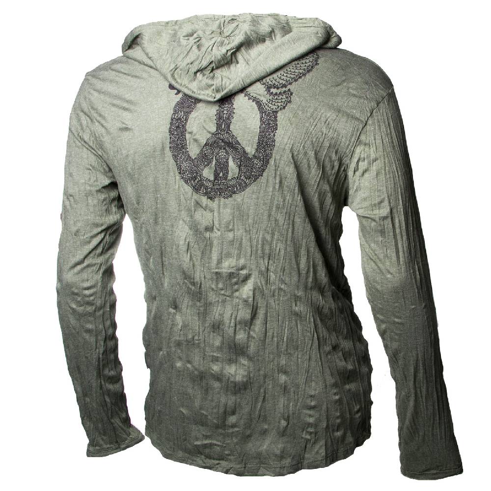 Kunst Und Magie Kunst und Magie Sure Hoody Kapuzen Shirt Peace mit Friedenstaube Rabatte dieses Monats