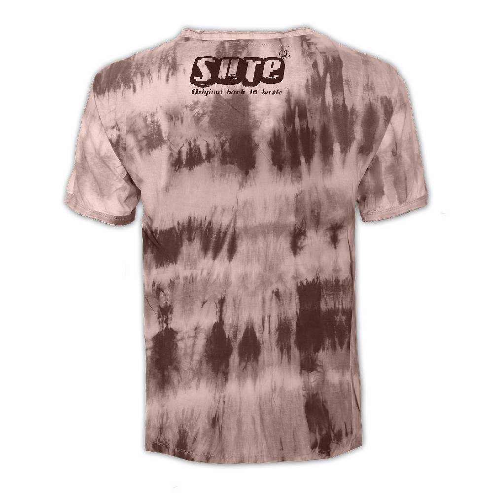 Kunst Und Magie Kunst und Magie Sure Herren Buntes 70er Retro Hippie T-Shirt OM im Batiklook Auslauf