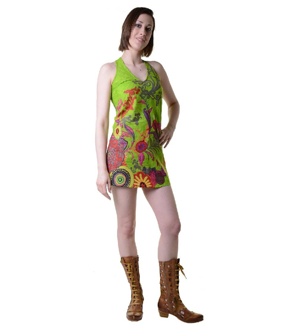 Kunst Und Magie Hippie-Tunika mit ausgefallenem Muster - Ideal für den Sommer - Toll als Strandkleid Fabrikpreis
