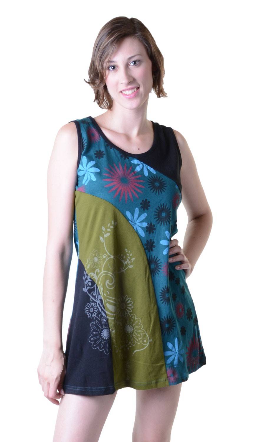 Kunst Und Magie Einzigartige Patchwork Longshirt Tunika Hippie Begrenztes Angebot