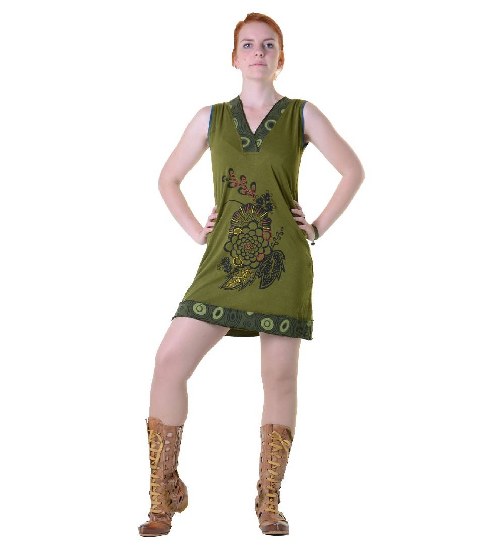 Kunst Und Magie Minikleid Longshirt Tunika Hippie Sommerkleid in tollen Farben Exklusivangebot