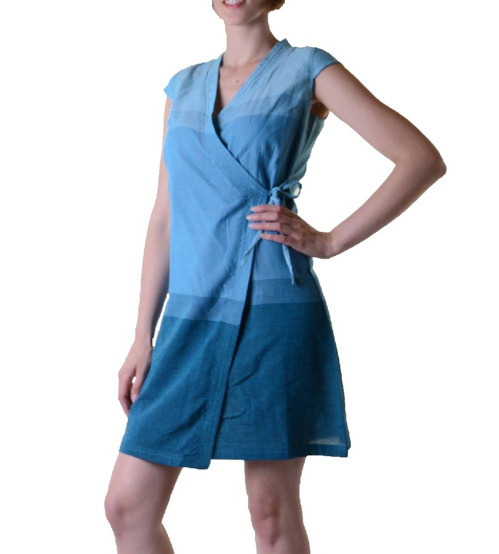 Kunst Und Magie Wickelkleid Tibet Minikleid Tunika Hippie Goa Sommerkleid mehrfarbig Jubiläumsangebot
