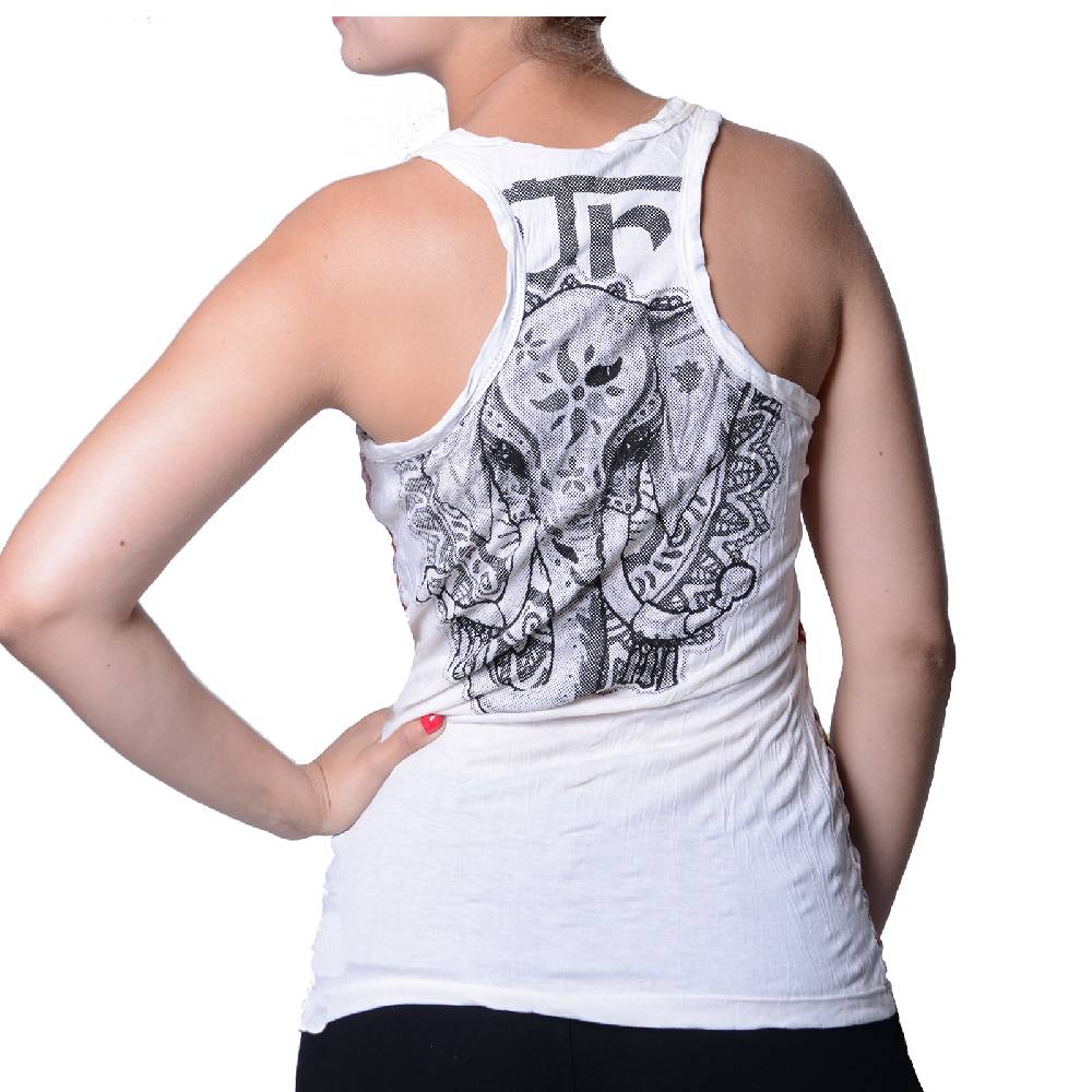 Kunst Und Magie Kunst und Magie Elefant Motiv 70er Retro Tanktop Sure T-Shirt Saisonale Angebote