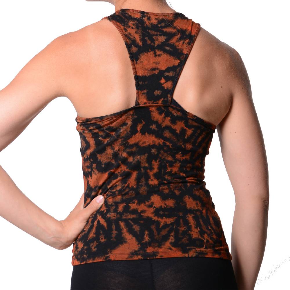 Kunst Und Magie Kunst und Magie Damen Top Atmungsaktive Tie Dye Batik Yoga Top Wochenangebot