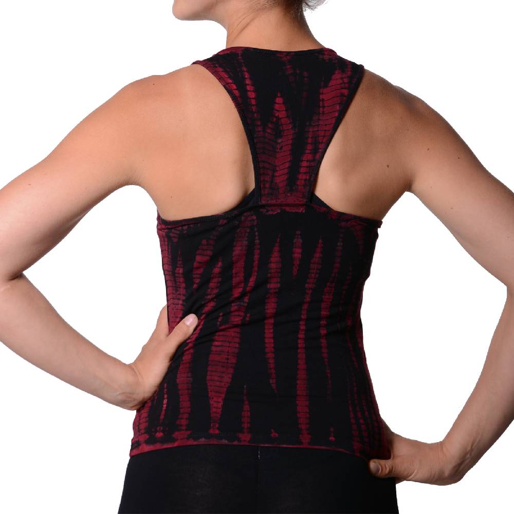 Kunst Und Magie Kunst und Magie Damen Top Atmungsaktive Tie Dye Batik Yoga Top Wochenangebot